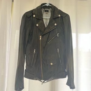 Diesel Men’s Moto-Style Windbreaker Jacket